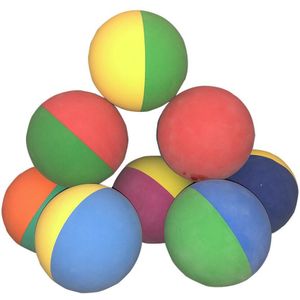 1 Stuk 6Cm Bi-Kleur Racquetball Squash Lage Snelheid Rubber Holle Bal Training Concurrentie Hoge Elasticiteit Willekeurige Kleur