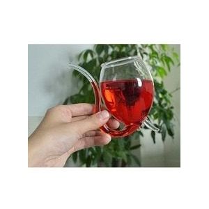 Wijn Glas 300 Ml 300 Ml Met Buis Stro Creatieve Unieke Witte Praktische Mode Xmas Eenvoudig Stijl sap Cup