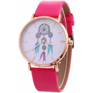 Relojes Para Mujer Dames Casual Horloges Dream Catcher Quartz Horloge Lederen Riem Riem Vrouwen Horloges Jurk Klok # D