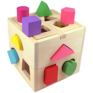 Zuigeling Kinderen Vroeg Educatief Geometrie Digitale Huis Speelgoed Kinderen Bouwsteen Vorm Matching Puzzel Speelgoed Gat Intelligentie Doos