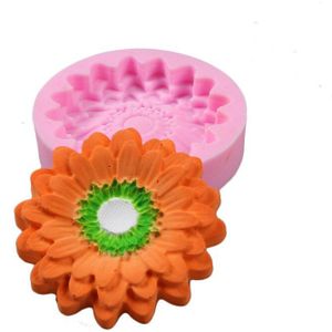 3D Zonnebloem Bloemblaadjes Reliëf Siliconen Mal Relief Fondant Taart Decoreren Gereedschappen Chocolade Gumpaste Snoep Mal Van Klei