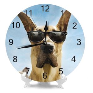 Wandklokken Muur Decoratieve Hond Patroon Cijfer Digitale Wijzerplaat Mute Stille Digitale Klokken Batterij Operated Klokken voor Home Keuken
