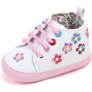 Pasgeboren Baby Meisje Schoenen 1 Jaar Mode Laarzen Peuter No-Slip Sneakers Baby Schoenen Voor Wandelen Laarsjes Crib Schoenen met Bloem