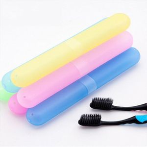 1 stuks Trendy Reizen Wandelen Camping Tandenborstel Bescherm Holder Case Box Tube Cover Draagbare Tandenborstels Gezondheid Protector