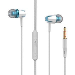 1Pcs Met Microfoon Straight-Ingevoegd In-Oor Eardphone Draagbare Line Controle Met Tarwe Sport Wweat-Proof subwoofer Koptelefoon