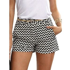 Bigsweety Mode Plaid Shorts Vrouw Shorts Zomer Zwart En Wit Mid Taille Casual Pocket Straight Shorts