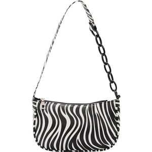 Vrouwelijke Lederen Onderarm Schoudertas Mode Zebra Print Handtas Totes Populaire Eenvoudige Vrouwelijke Dagelijkse Tas