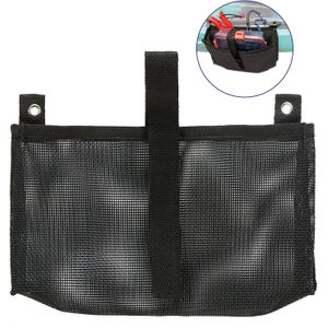 Premium Zwarte Nylon Boot Kayak Kano Opslag Mesh Side Pouch Tas Versnelling Houder Met Rvs Bout Schroeven En Ringen