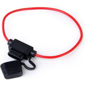 10Pcs 40A In-Line Blade Kleine Zekeringhouder Auto Boot 16AWG Kabel