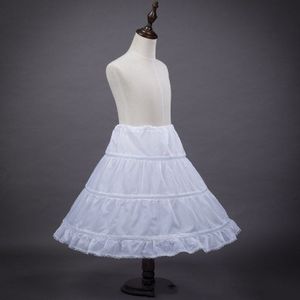 3 Hoepel Meisjes Petticoat Kids Kinderen Kleding Wit Mesh Lolita Onderrok Catwalk Kids Petticoats Voor Bloem Meisjes Jurken