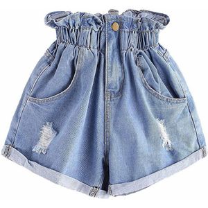 Ripped Gat Fringe Shorts Vrouwen Casual Zomer Pocket Jeans Shorts Hoge Taille Meisjes Studenten Shorts