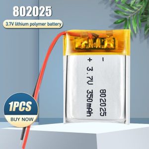 802025 3.7V 350Mah Lithium Polymer Oplaadbare Batterij Voor MP3 MP4 Speelgoed Bluetooth Headset Speaker Muis Lichter Video Recorder