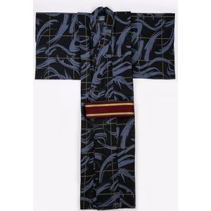Zomer Mannelijke Koi Vis Wave Kimono Met Obi Festival Traditionele Badjas Jurk Cosplay Samurai Kimono Kostuums DH053