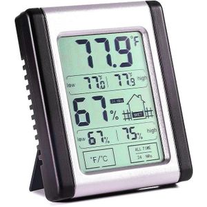 Digitale Indoor Thermometer Hygrometer Met Vochtigheid Guage Nauwkeurige Temperatuur Vochtigheid Monitor Voor Indoor Kweektent Kas