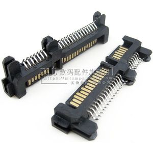5 Stuks Per Lot 7 + 15 Pin Haakse Smt Mannelijke Omgekeerde Sata Connector Voor 2.5 "Hard Drive