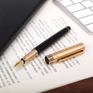 Picasso Klassieke Zwarte Goud Clip Vulpen Met 0.5 Mm Iridium Nib De Beste Relatiegeschenk Pen Metalen Inkt Pennen