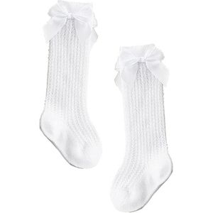 Leuke Strik Baby Sokken Katoen Bows Baby Meisjes Kniekousen Lente Zomer Mesh Kids Baby Peuter Kniekousen 0-2Y