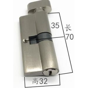 Deur Hardware 60 70 80 90mm Beveiliging Koper Deurslot Cilinder Interieur Slaapkamer Woonkamer Lock Handvat Messing Key Locking