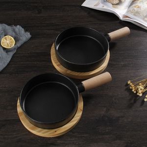 Gietijzer Non-stick 16/18 Cm Koekenpan Koekenpan Voor Gas Inductie Fornuis Ei Pannenkoek Pot Keuken & Dining gereedschap Kookgerei Handige