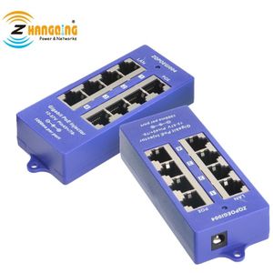 Mode B Security 4 Poort Gigabit Passive Poe Injector 802.3af Voor Microtik, Ubiquiti, ip Camera Poe Apparaten