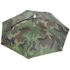 Outdoor Opvouwbare Hoofd Paraplu Hoed Anti-Regen Anti-Uv Vissen Caps Draagbare Reizen Wandelen Strand Vissen Paraplu Hoed Regenkleding