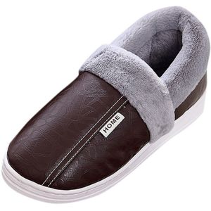 Warm Winter Waterdicht Heren Slippers Outdoor Indoor Plus Fluwelen Mannen Schoenen Comfortabele Katoen Grote Maat Slippers Mannen A40