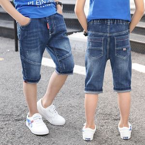 Stijl Casual Mid Jeans Jongens Shorts Baby Kids Broek Katoen Denim Broek Mode Zomer Tiener Shorts