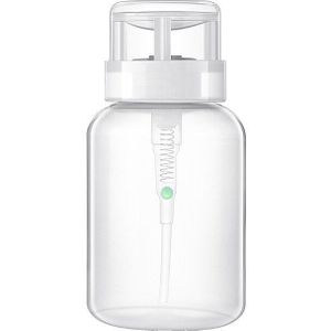 Chnrmjl 1Pc 200 Ml Lege Plastic Nail Polish Remover Alcohol Liquid Druk Fles Pumping Dispenser Nail Art Uv Gel cleaner Gereedschap