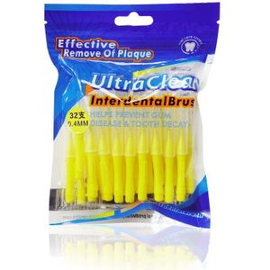 32 Stks/set 4 Kleuren Interdentale Borstel Oral Care Cleaner Orale Mondhygiëne Borstel Tandenstoker Borstel Tooth Schoonmaak Tool Tandenborstel
