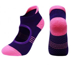 1Pair Non-slip Yoga Socks Combed Cotton Breathable Indoor Fitness Dance Sport Comfortable Socks Elasticity Home Gym