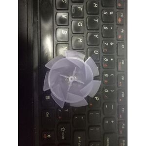 1 Pc Nieuw Type 7 Bladen Plastic Fan Blade/60 Mm Föhn Ventilator Delen 1.7 Mm Gat Voor motor As 2.1-2.3 Mm