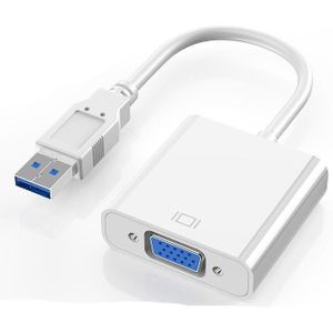 Alfavoce Usb Naar Vga Adapter 1080P Converter Externe Kaart Multi-Display Voor Laptop Pc Monitor Projector Win 7/8/10