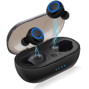 Mini Stereo HiFi Muziek Earset TWS Bass Voice Bericht met Opladen Box Bluetooth 5.0 Binaural Ruisonderdrukking Smart Telefoon
