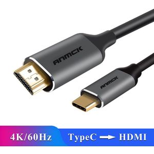 Anmck Usb Type C Naar Hdmi Kabel 4K 60Hz Cord Hdmi Naar Type C Adapter Voor Macbook Huawei mate 30 Samsung S9 Mobiele Naar Tv Converter