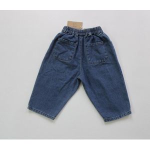 Herfst Peuters Kids Denim Broek Koreaanse Stijl Retro Patch Baby Jongens Casual Jeans Kinderen Kleding