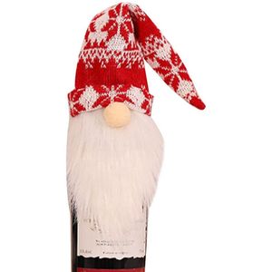 De feuilles 2 stks Kerst Wijnfles Cover Kerstman Kostuum