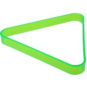 Duurzaam Top Pooltafel Plastic Driehoek Rack Biljart Accessoire Fit 8 Ballen 4 Kleuren (Oranje, Paars, groen, Rood)