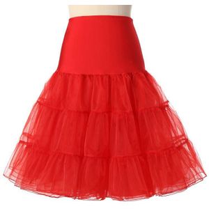 Gratis Korte Organza Halloween Petticoat Crinoline Vintage Wedding Bridal Petticoat Voor Trouwjurken Onderrok Rockabilly Tutu