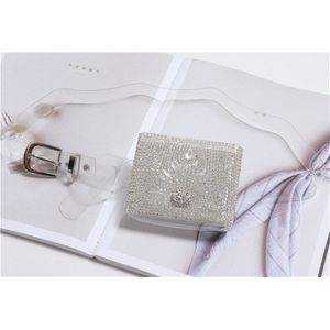 Mihaivina Mode Strand Fanny Pack Rhinestone Taille Tas Vrouwen Mini Portemonnee Transparante Jelly Waterdichte Heuptas Handtas Heuptas