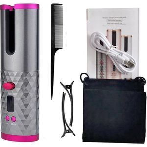 Usb Draadloze Automatische Krultang Opladen Krultang Elektrische Krultang Lcd Display Handig En Draagbare Haar Styling