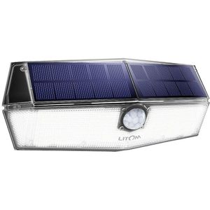 Litom 200 Led Upgraded Solar Tuinverlichting IPX7 Waterdichte Outdoor Motion Sensor Lamp Met 3 Verlichting Modes Heldere Zonne-verlichting