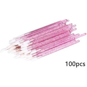 50/100Pcs Wegwerp Wimper Borstel Kristal Wimpers Microbrushes Wimper Extension Supplies Applicator Cleaner Beauty Makeup Tools