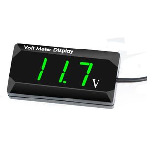 Dc 12V IPX6 Waterdichte Digitale Voltmeter Voor Auto Motor Led Display Volt Monitor Voltage Meter Tester Auto Accessoires