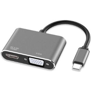 Type-C Naar Hdmi + Vga Computer Monitor Kabel Apple Converter Notebook Docking Station