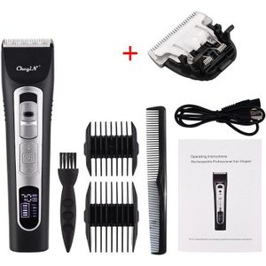 Elektrische Tondeuse Voor Mannen Oplaadbare Scheerapparaat Cordless Haar Cutter Digitale Baard Haar Trimmer Kapper Snijden Scheermes Machine55