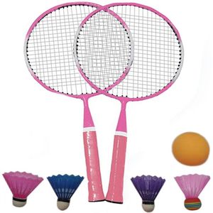 1 Paar Lichtgewicht Badminton Rackets Jeugd Kinderen Badminton Training Tool Buitensporten Shuttle Kinderen Spelen Speelgoed Set