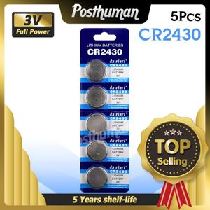 5Pcs 3Volt CR2430 Batterij Vervanging Knop Knoopcel DL2430 BR2430 ECR2430 KL2430 KCR2430 L20 Horloge Knop