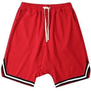 GMANCL Mannen hiphop Trekkoord Losse Zomer shorts Bermuda Streetwear Effen kleur Heren Casual Jogger Strand Shorts