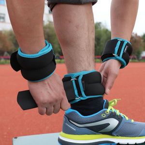 1 Kg/pair Neopreen Verstelbare Enkel Pols Ijzer Zand Tas Gewichten Bandjes Sterkte Voor Training Oefening Gym Running Zandzak