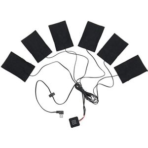 Usb Elektrische Kleding Verwarming Pad Koolstofvezel Verwarmde Kleding Pad Met Verstelbare Gear Mat Vel Heater Voor Warm Vrouwen Mannen mitten